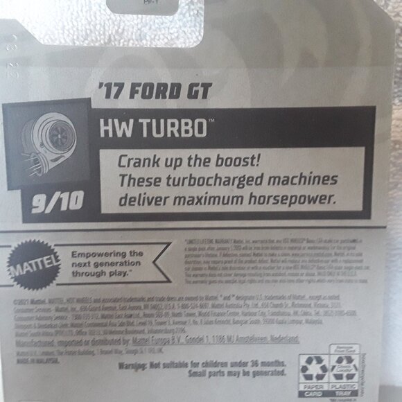 Hot Wheels 2017 Ford GT sealed in package - Picture 4 of 5